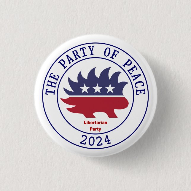 Chapa Redonda De 2,5 Cm Fiesta libertario en 2024 (Anverso)