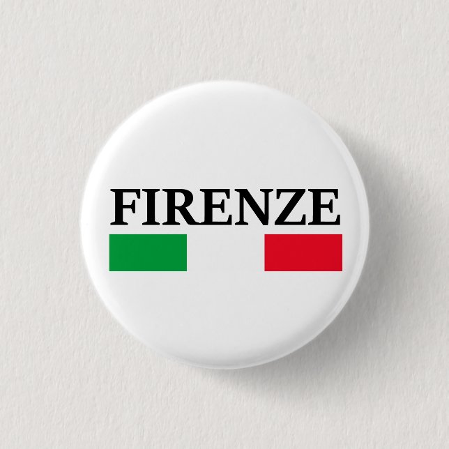 Chapa Redonda De 2,5 Cm Firenze Italy (Anverso)