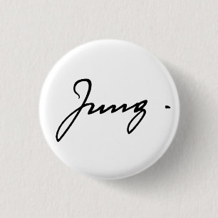 Chapa Redonda De 2,5 Cm Firma de Carl Jung