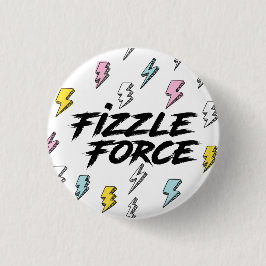 Chapa Redonda De 2,5 Cm Fizzle Force Lightning