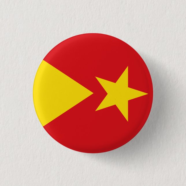 Chapa Redonda De 2,5 Cm Flag of Tigray Region (Anverso)
