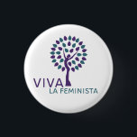 Chapa Redonda De 2,5 Cm Flair feminista<br><div class="desc">¡Usa tu estatus feminista con orgullo!</div>