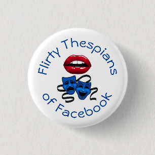 Chapa Redonda De 2,5 Cm Flirty Thespians