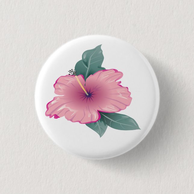 Chapa Redonda De 2,5 Cm Flor (Anverso)
