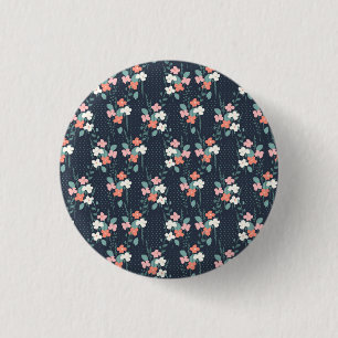 Chapa Redonda De 2,5 Cm Flor lunar