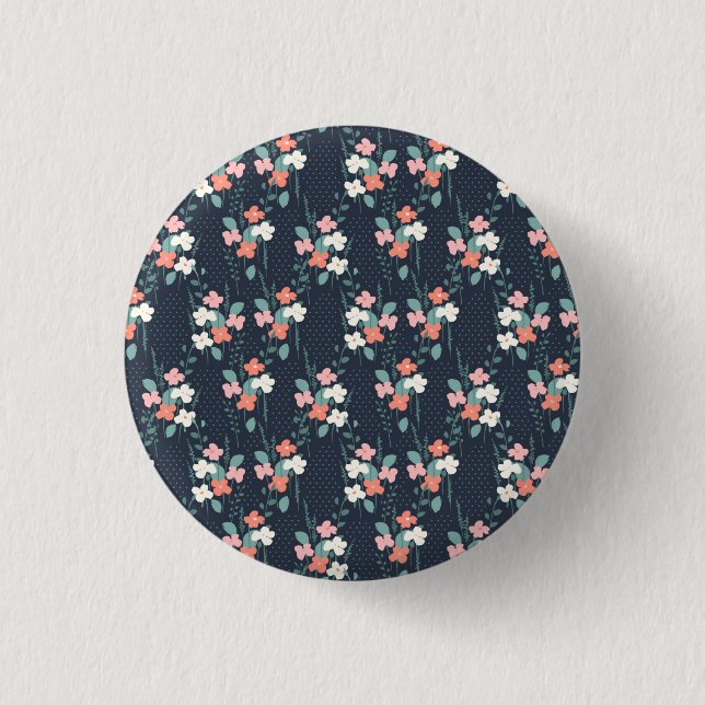 Chapa Redonda De 2,5 Cm Flor lunar (Anverso)