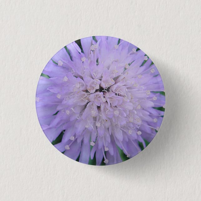 Chapa Redonda De 2,5 Cm Flor morada (Anverso)