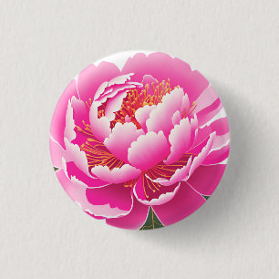Chapa Redonda De 2,5 Cm Floral