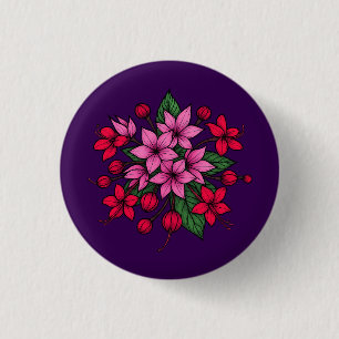 Chapa Redonda De 2,5 Cm Floral brillante acogedor