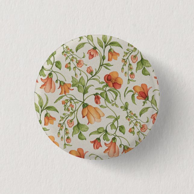 Chapa Redonda De 2,5 Cm Flores 2 (Anverso)