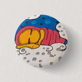 Chapa Redonda De 2,5 Cm Flores doradas