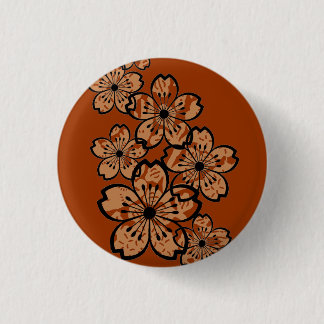Chapa Redonda De 2,5 Cm Flores modeladas