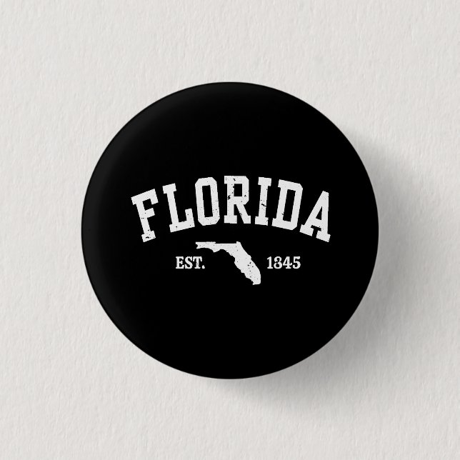 Chapa Redonda De 2,5 Cm Florida  (Anverso)
