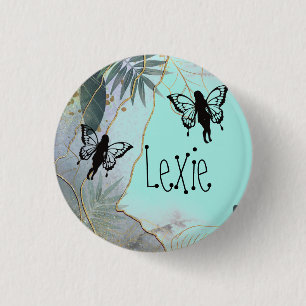 Chapa Redonda De 2,5 Cm Foliage Fantasy Fairies