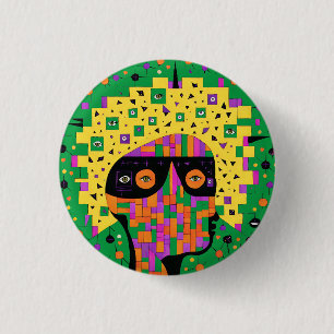 Chapa Redonda De 2,5 Cm Folk 001 Nancy