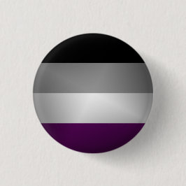 Chapa Redonda De 2,5 Cm Fondo coloreado de la bandera de orgullo asexual