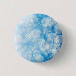 Chapa Redonda De 2,5 Cm Fondo de copo de nieve
