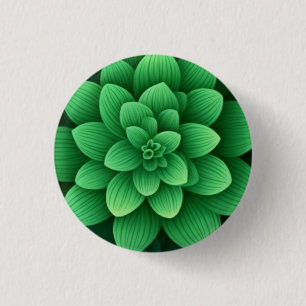 Chapa Redonda De 2,5 Cm Fondo de las flores verdes-77761