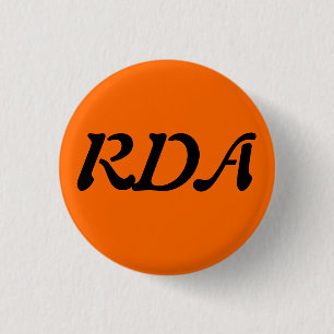 Chapa Redonda De 2,5 Cm Foro de RDA