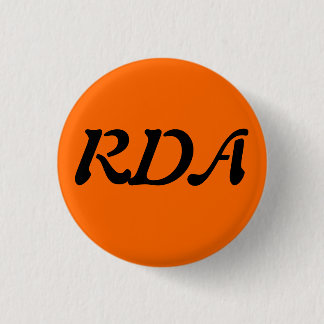 Chapa Redonda De 2,5 Cm Foro de RDA
