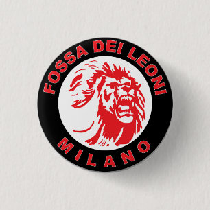 Chapa Redonda De 2,5 Cm Fosa Dei Leoni - Milano - Italia