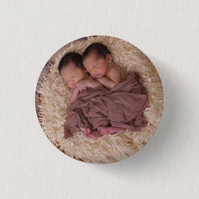 Chapa Redonda De 2,5 Cm Foto Personalizada (Anverso)
