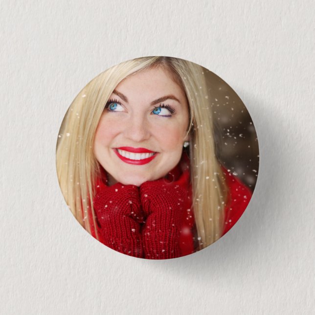 Chapa Redonda De 2,5 Cm Foto personalizada (Anverso)