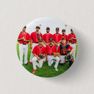 Chapa Redonda De 2,5 Cm Foto personalizada del equipo deportivo