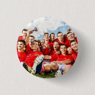 Chapa Redonda De 2,5 Cm Foto personalizada del equipo deportivo