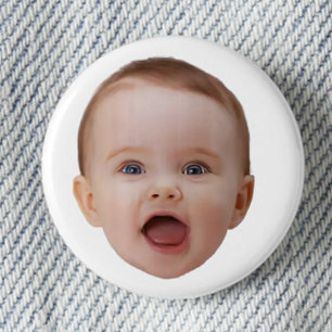Chapa Redonda De 2,5 Cm Foto personalizada, Foto personalizada de cara