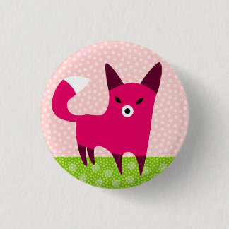 Chapa Redonda De 2,5 Cm Fox rojo