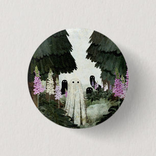 Chapa Redonda De 2,5 Cm Foxglove Ghost