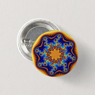 Chapa Redonda De 2,5 Cm Fractalscopio celeste