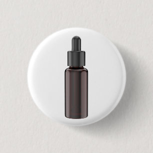 Chapa Redonda De 2,5 Cm Frasco de gafas con pipeta