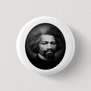 Chapa Redonda De 2,5 Cm Frederick Douglass