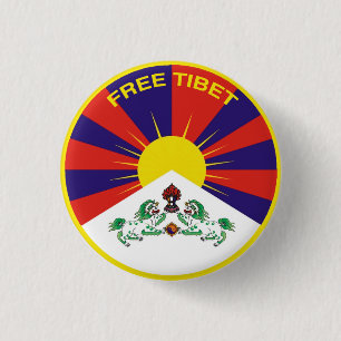 Chapa Redonda De 2,5 Cm Free Tibet