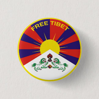 Chapa Redonda De 2,5 Cm Free Tibet