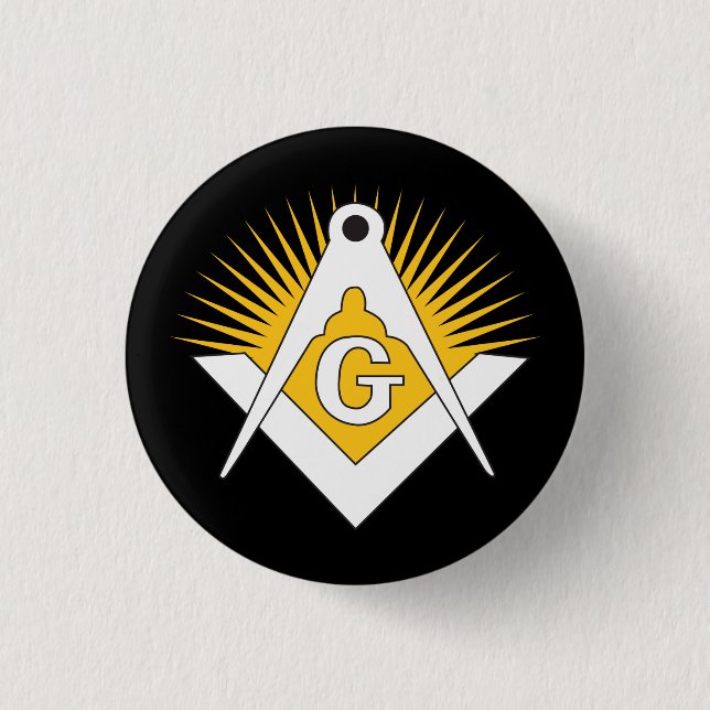 Chapa Redonda De 2,5 Cm Freemasonry symbol (Anverso)