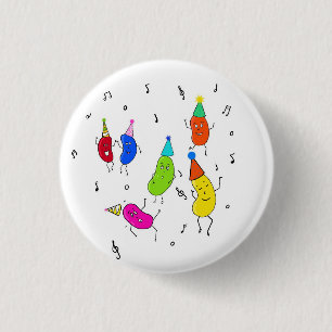 Chapa Redonda De 2,5 Cm Frijoles personalizados. frijoles lindos