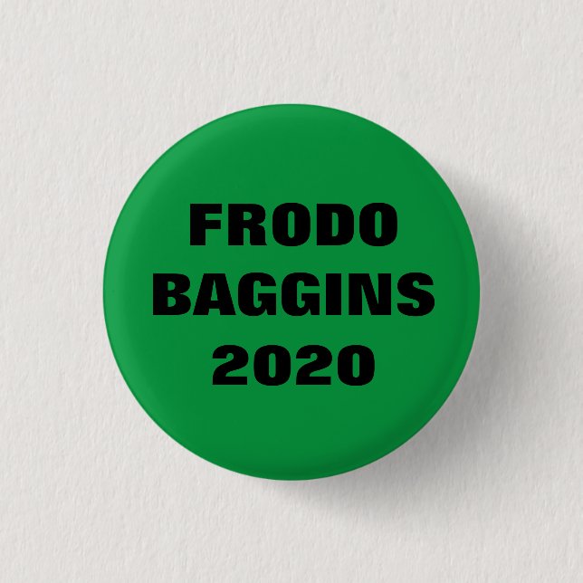 Chapa Redonda De 2,5 Cm Frodo Baggins para presidente (Anverso)