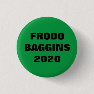 Chapa Redonda De 2,5 Cm Frodo Baggins para presidente