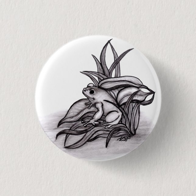 Chapa Redonda De 2,5 Cm Froggy (Anverso)