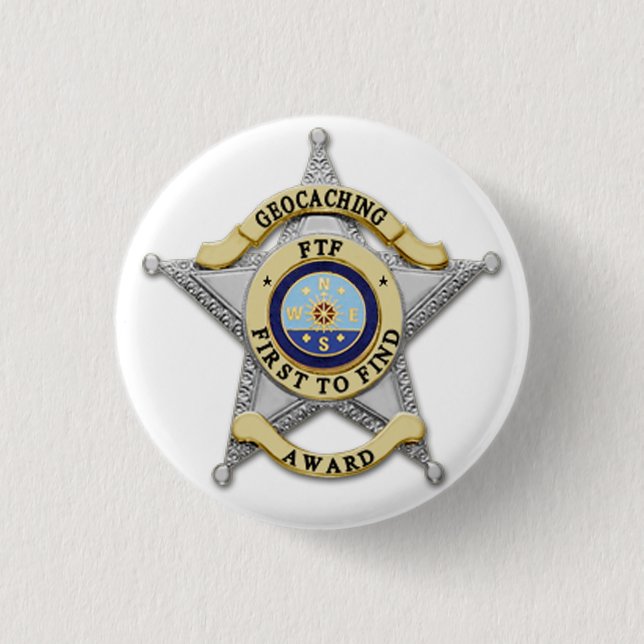 Chapa Redonda De 2,5 Cm FTF - "primero encontrar" la insignia del premio (Anverso)