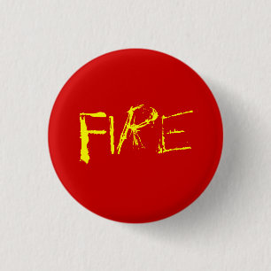 Chapa Redonda De 2,5 Cm Fuego