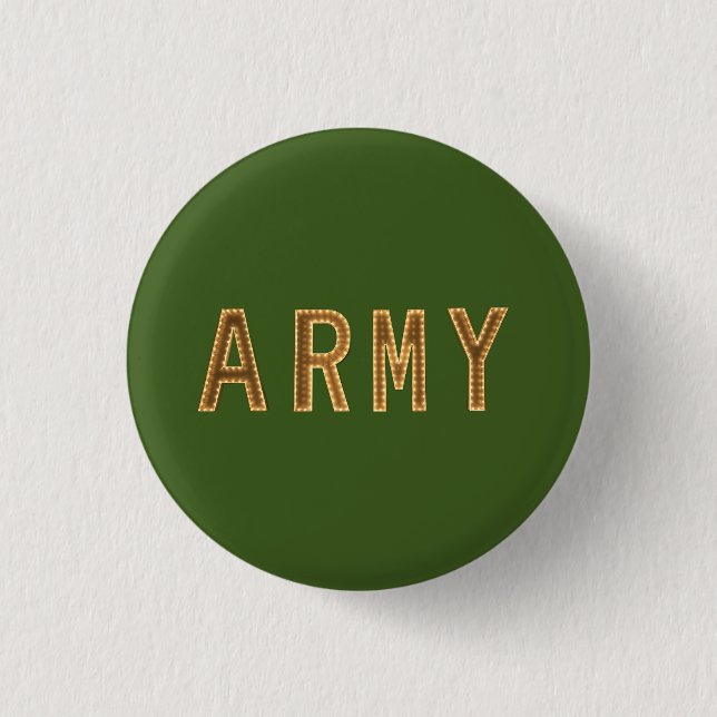 Chapa Redonda De 2,5 Cm Fuerza del Ejército (Anverso)