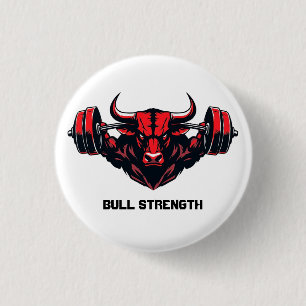 Chapa Redonda De 2,5 Cm Fuerza del toro
