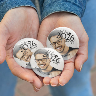 Chapa Redonda De 2,5 Cm Fun Look who's Graduated Photo Graduation