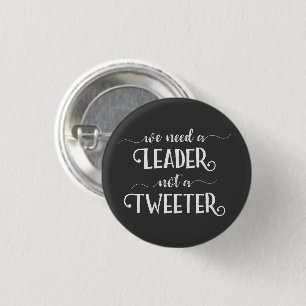 Chapa Redonda De 2,5 Cm Funny Anti-Trump Twitter Liberal Political Voting