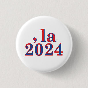 Chapa Redonda De 2,5 Cm Funny Kamala Harris Comma La 2024