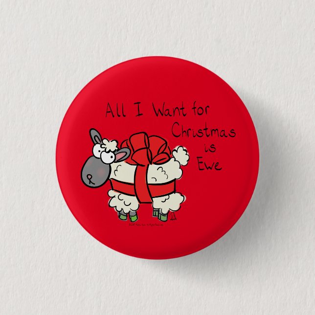 Chapa Redonda De 2,5 Cm Funny Personalizado de Navidades de Holiday Cute S (Anverso)